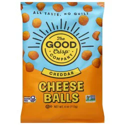 The Good Crisp Company Cheddar Cheese Balls 4 oz