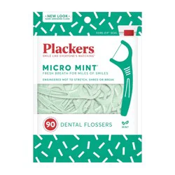 Plackers Micro Line Fresh Mint Floss Picks 90 ea