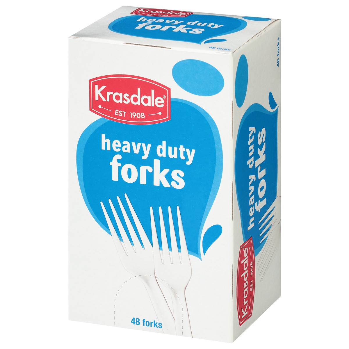 slide 3 of 13, Krasdale Heavy Duty Forks 48 ea, 48 ct