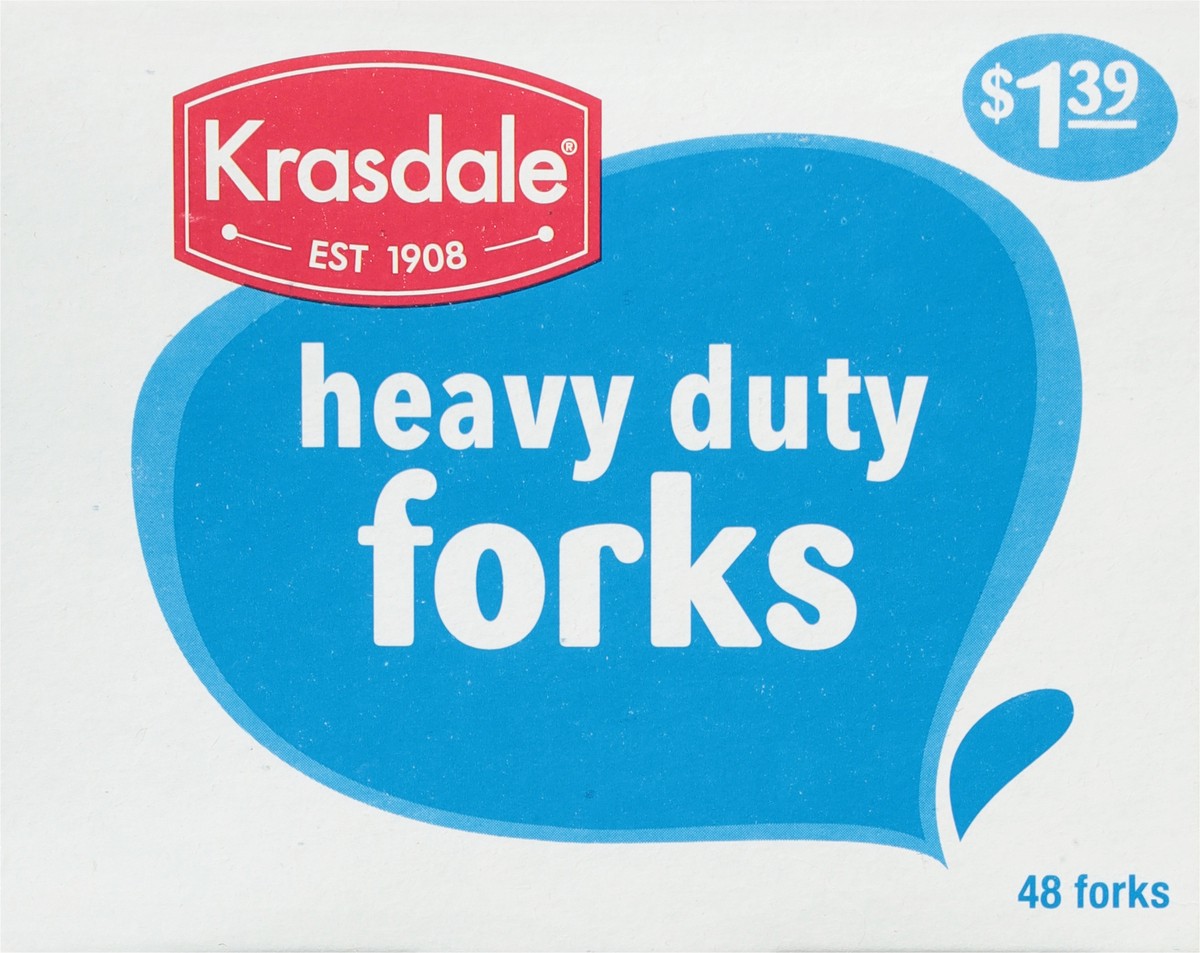 slide 12 of 13, Krasdale Heavy Duty Forks 48 ea, 48 ct