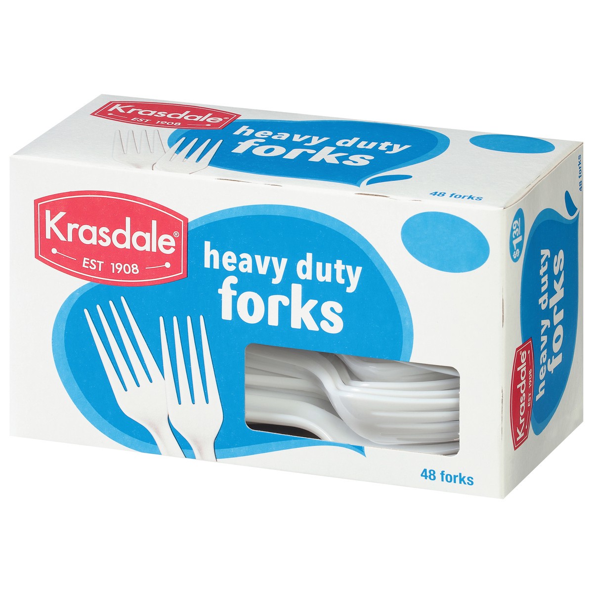 slide 6 of 13, Krasdale Heavy Duty Forks 48 ea, 48 ct