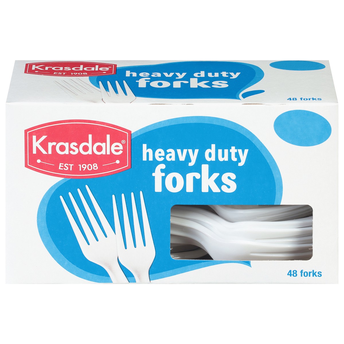 slide 7 of 13, Krasdale Heavy Duty Forks 48 ea, 48 ct