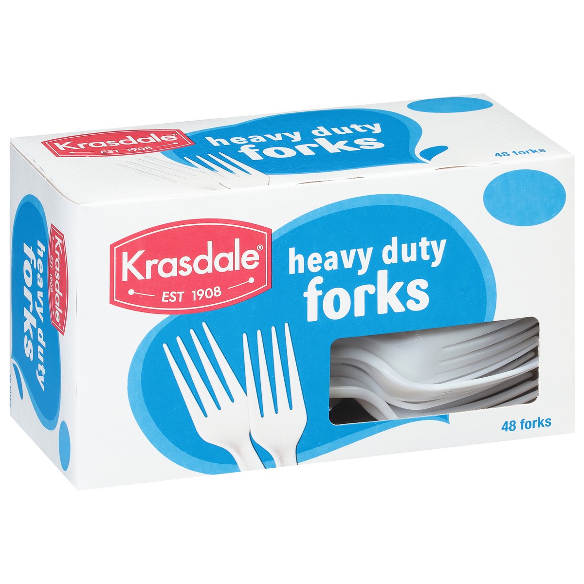 slide 11 of 13, Krasdale Heavy Duty Forks 48 ea, 48 ct