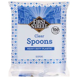 First Street Heavy Duty Clear Spoons