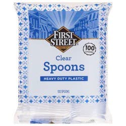 First Street Heavy Duty Clear Spoons
