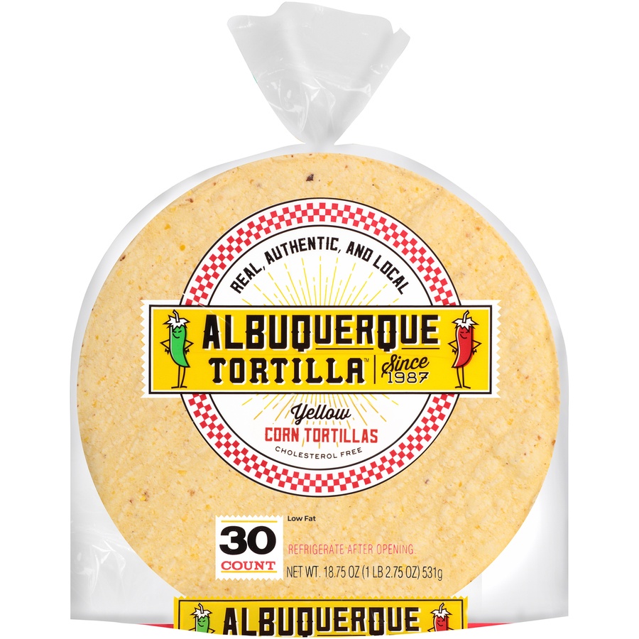 slide 1 of 1, Albuquerque Tortilla Yellow Corn Tortillas, 30 ct