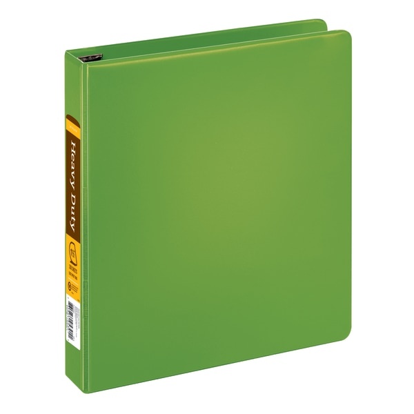 slide 1 of 5, Office Depot [In]Place Heavy-Duty 3-Ring Binder, 1 1/2'' D-Rings, Army Green, 1 ct