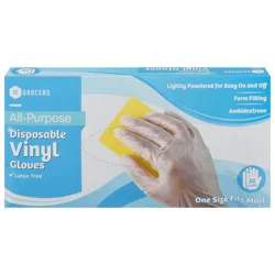 SE Grocers Gloves 50Ct All Purpose Vinyl