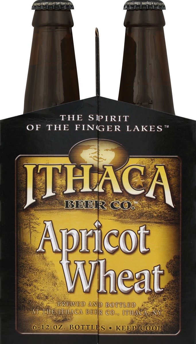 slide 4 of 4, Ithaca Cold-Crafted Apricot Wheat Beer, 6 ct; 12 fl oz