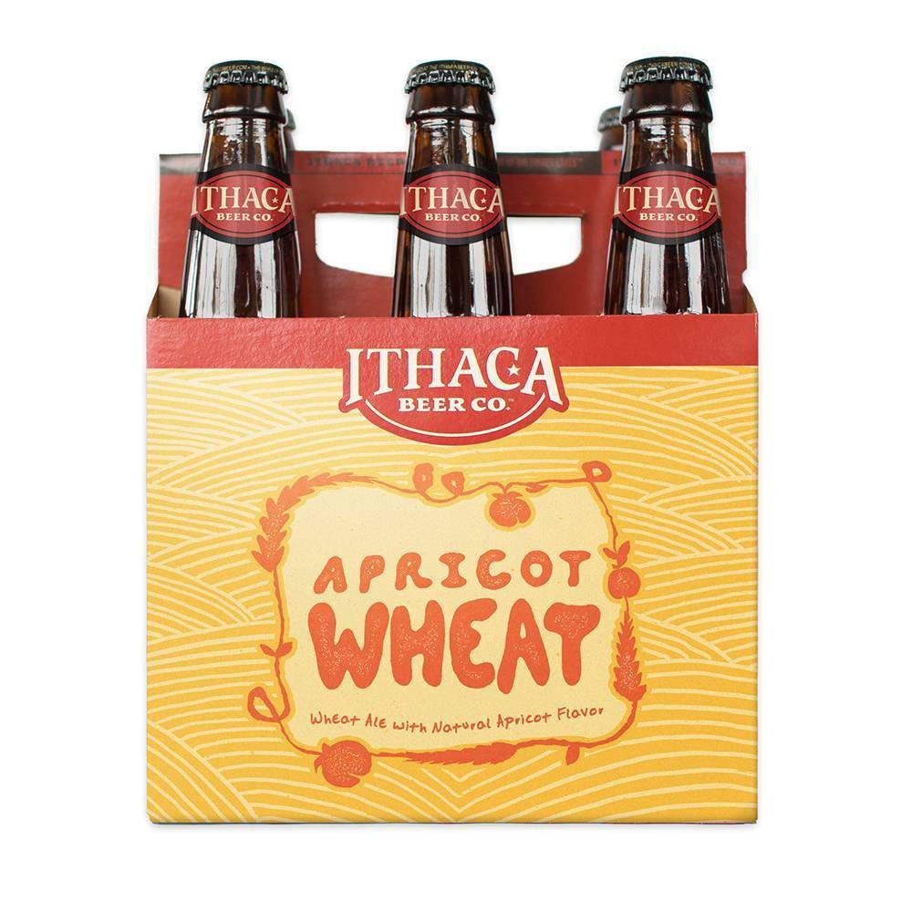 slide 1 of 4, Ithaca Cold-Crafted Apricot Wheat Beer, 6 ct; 12 fl oz