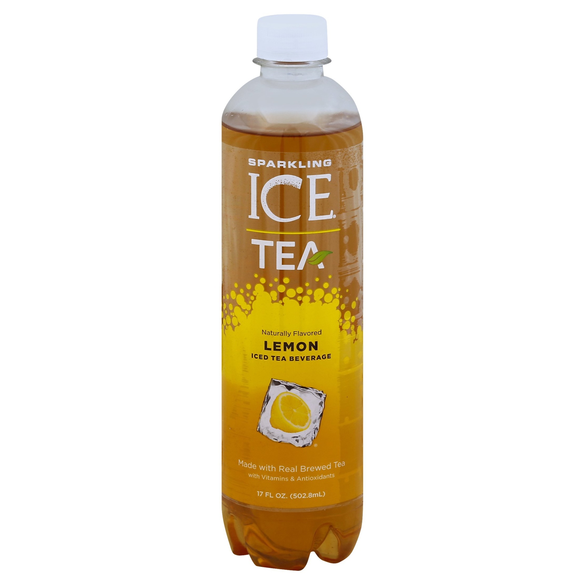 slide 1 of 4, Sparkling ICE Lemon Tea Bottle, 17 fl oz