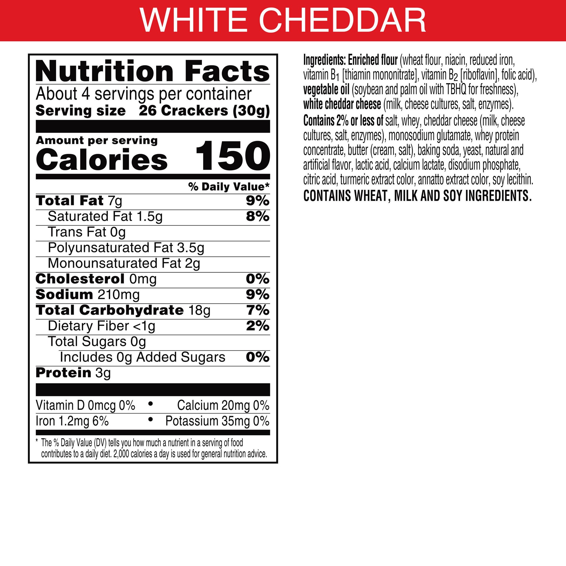 slide 4 of 5, Cheez-It Cheese Crackers, White Cheddar, 4.5 oz, 4.5 oz