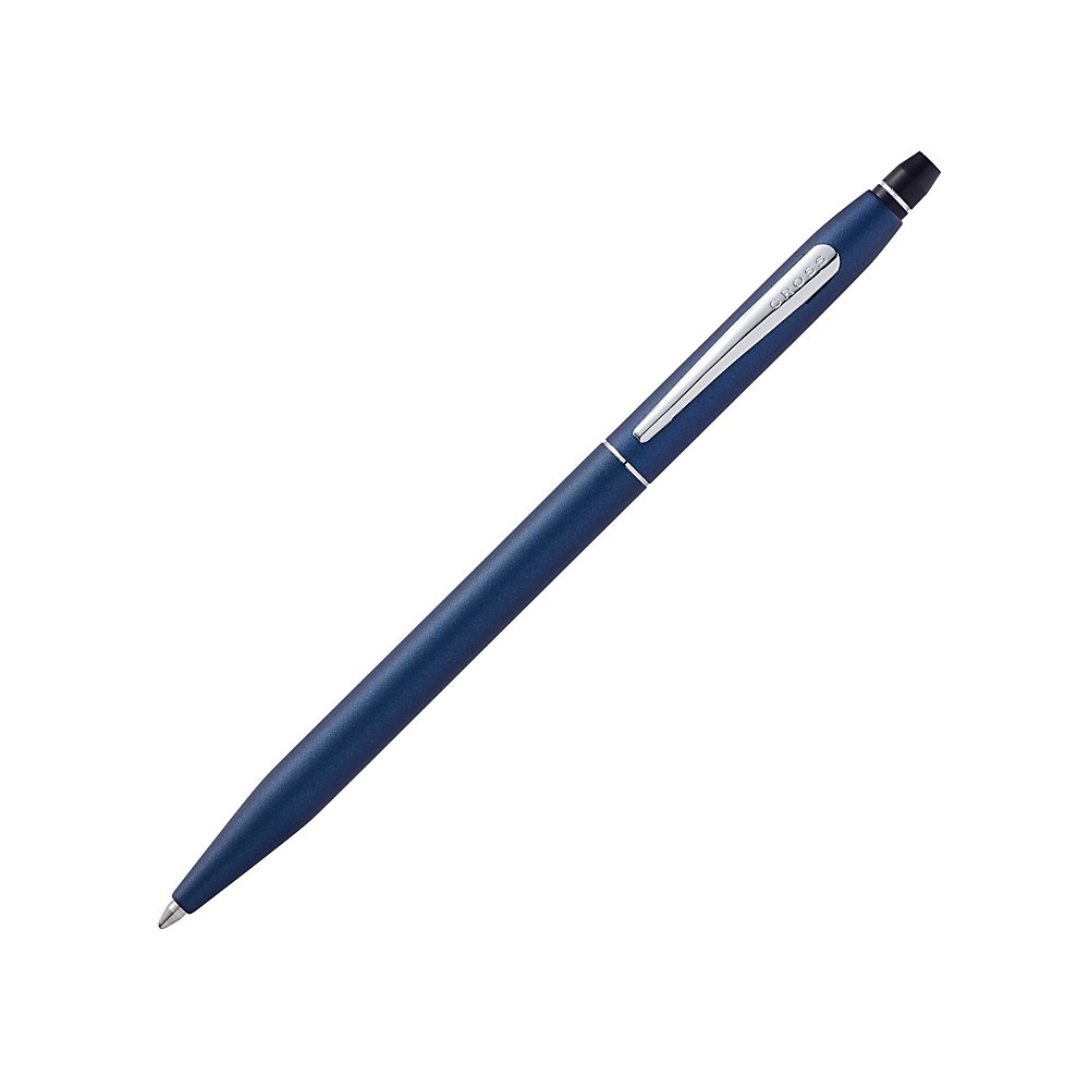 slide 1 of 2, Cross Click Ballpoint Pen, Medium Point, 0.7 Mm, Blue Barrel, Black Ink, 1 ct