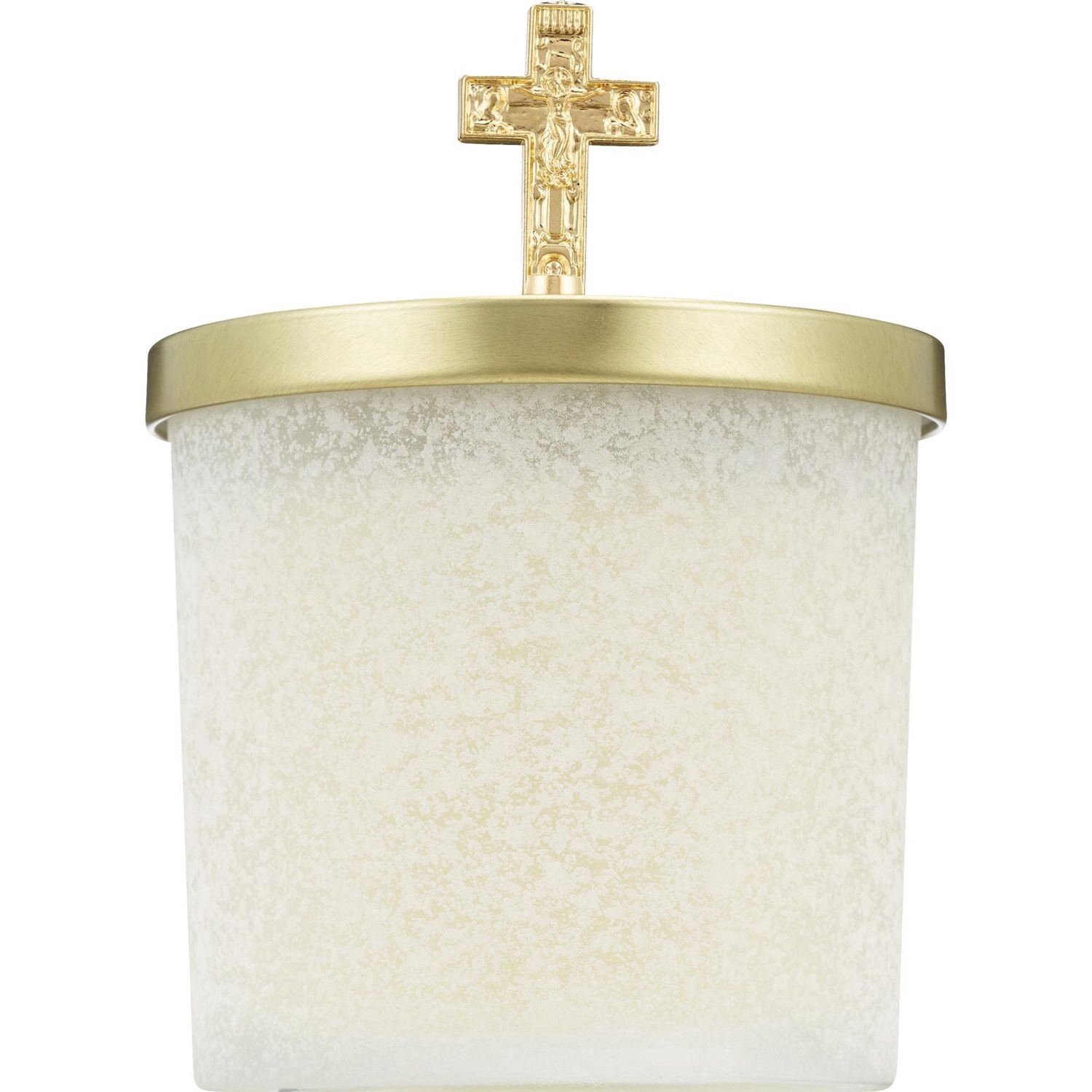 slide 1 of 1, A & A International A&a Cross Candle, First Snow Scent, 13 Oz, 13 oz