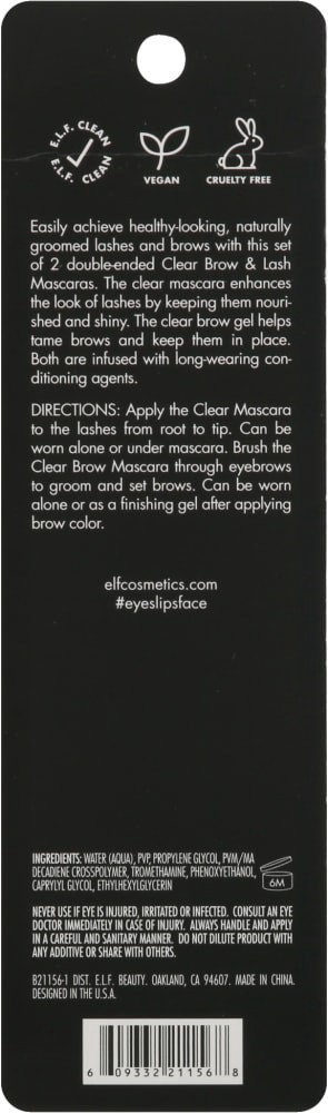 slide 1 of 2, E.L.F. Clear Brow & Lash Mascara Set Of 2, 2 ct