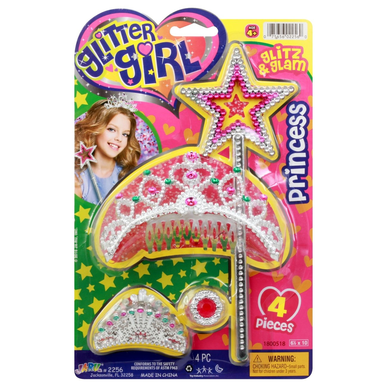 slide 1 of 1, Ja-Ru Glitter Girl Glitz Glam Princess Set, 4 pc
