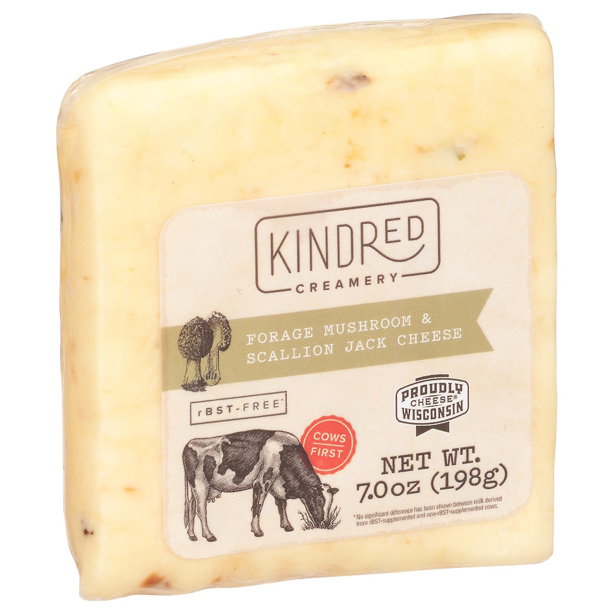 slide 1 of 12, Kindred Creamery Jack Forage Mushroom & Scallion Cheese 7.0 oz, 7 oz