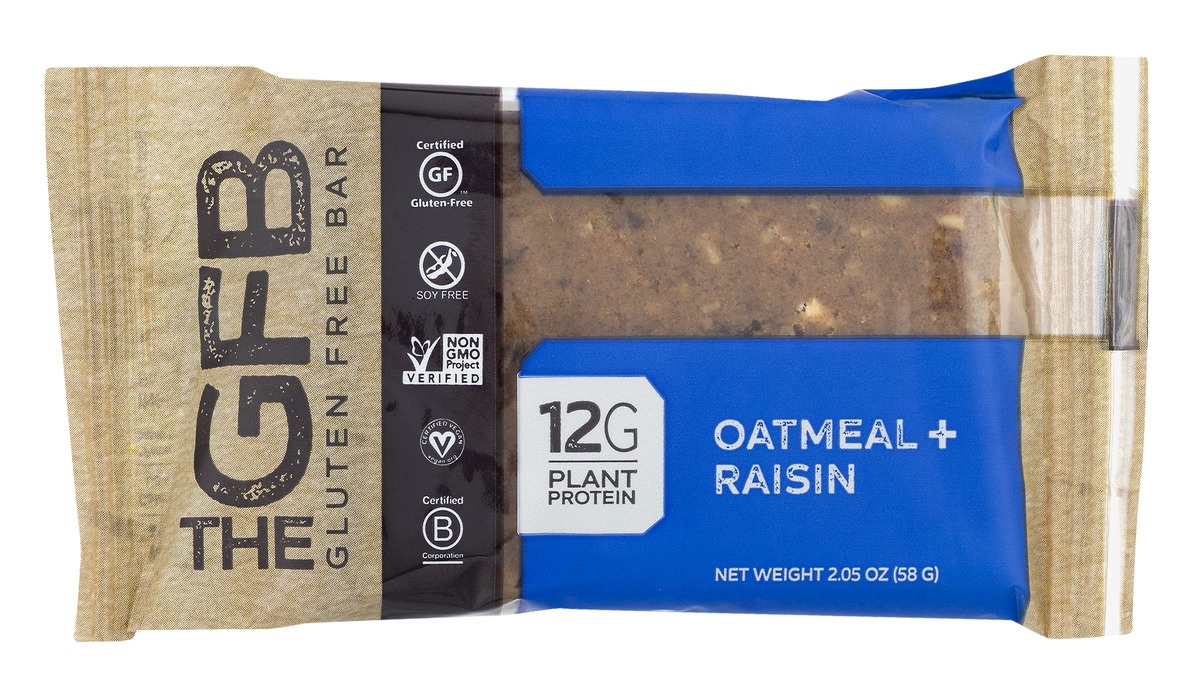 slide 1 of 1, The GFB Gluten Free Foods Oatmeal Raisin, 2.05 oz