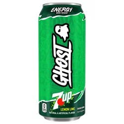Ghost 7UP Limited Edition Energy Drink, Lemon-Lime, 16 fl oz