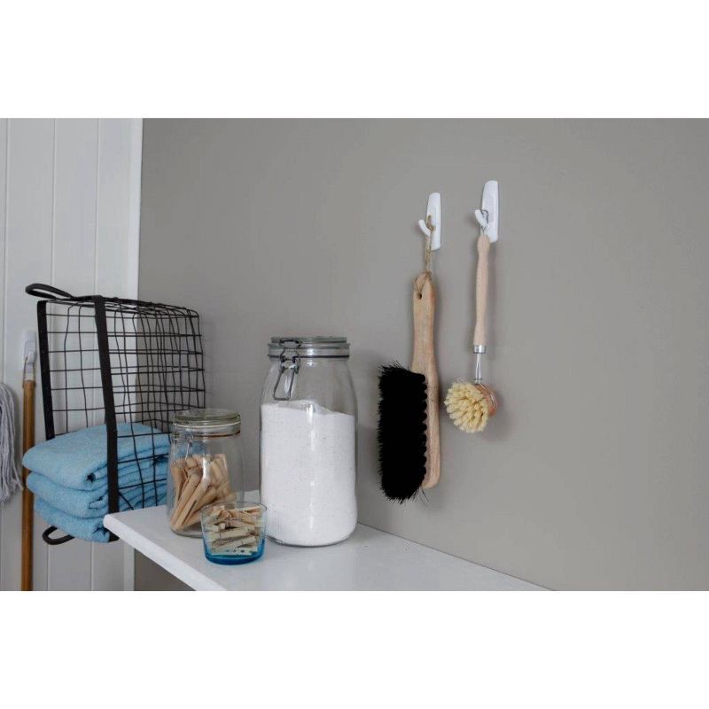 slide 6 of 12, Command 6 Hooks 12 Strips Large Sized Utility Decorative Hooks Value Pack White, 1 ct