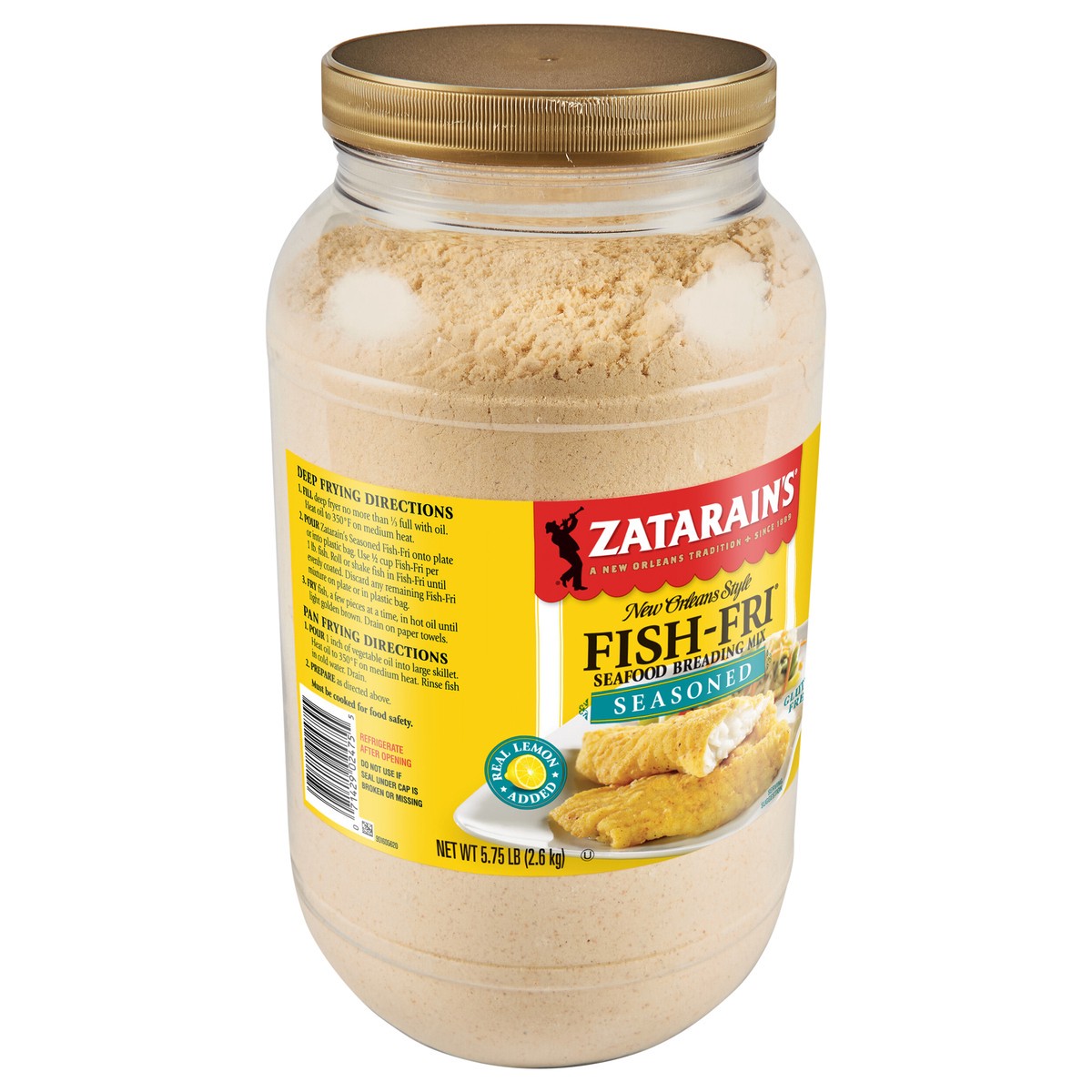 slide 9 of 9, Zatarain's Fish Fry - Seasoned, 5.75 lb