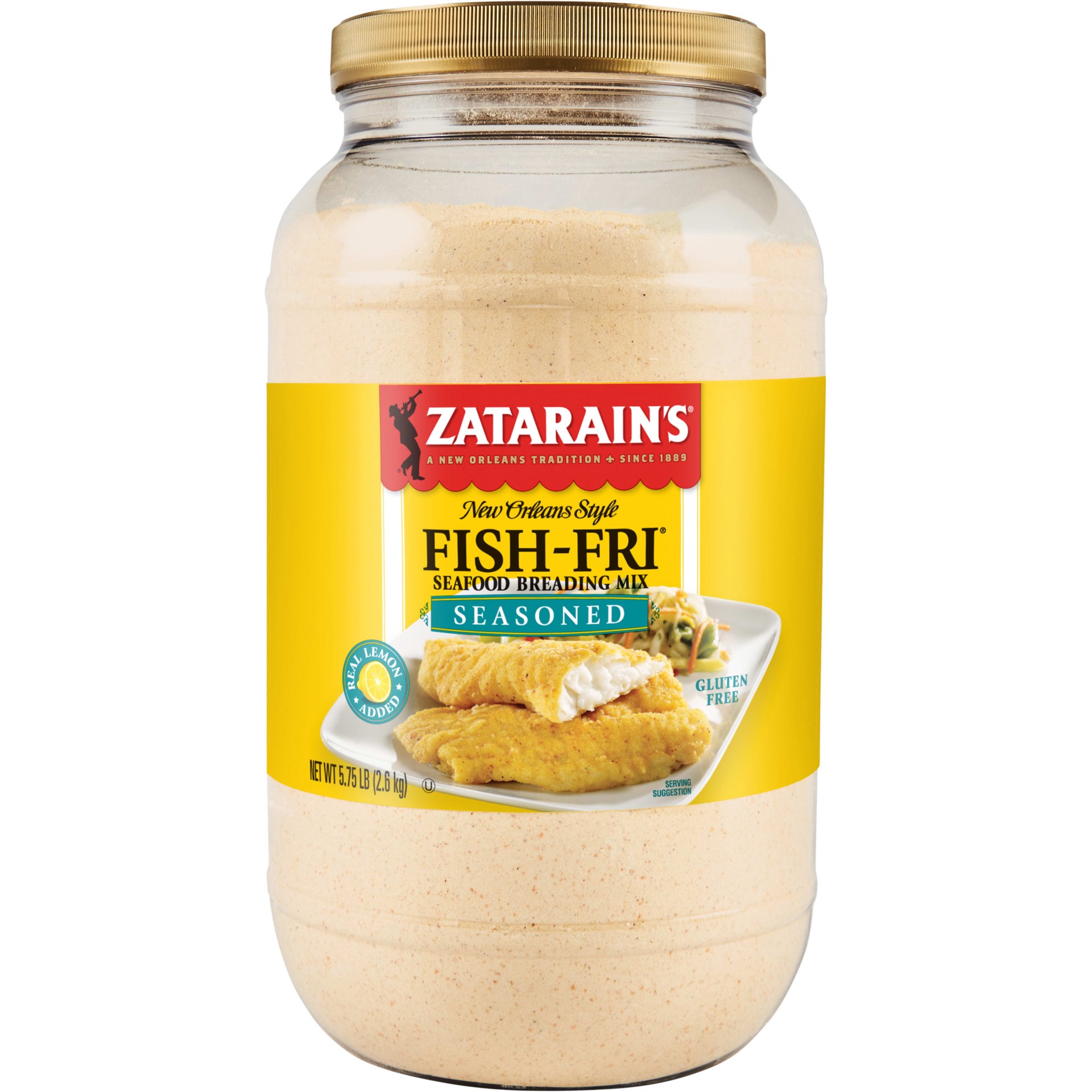 slide 1 of 9, Zatarain's Fish Fry - Seasoned, 5.75 lb