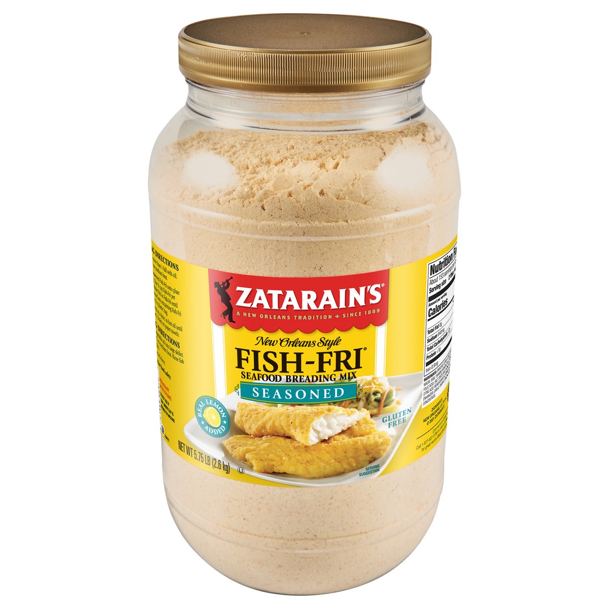 slide 1 of 9, Zatarain's Fish Fry - Seasoned, 5.75 lb