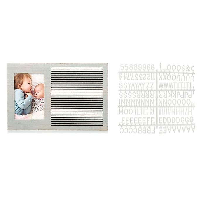 slide 3 of 7, Pearhead Letterboard Picture Frame - Distressed Gray, 1 ct