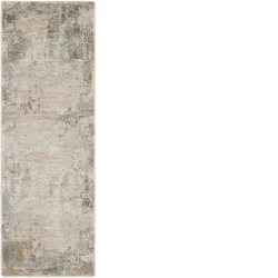 Plateau Gray 24" x 71" Runner Rug