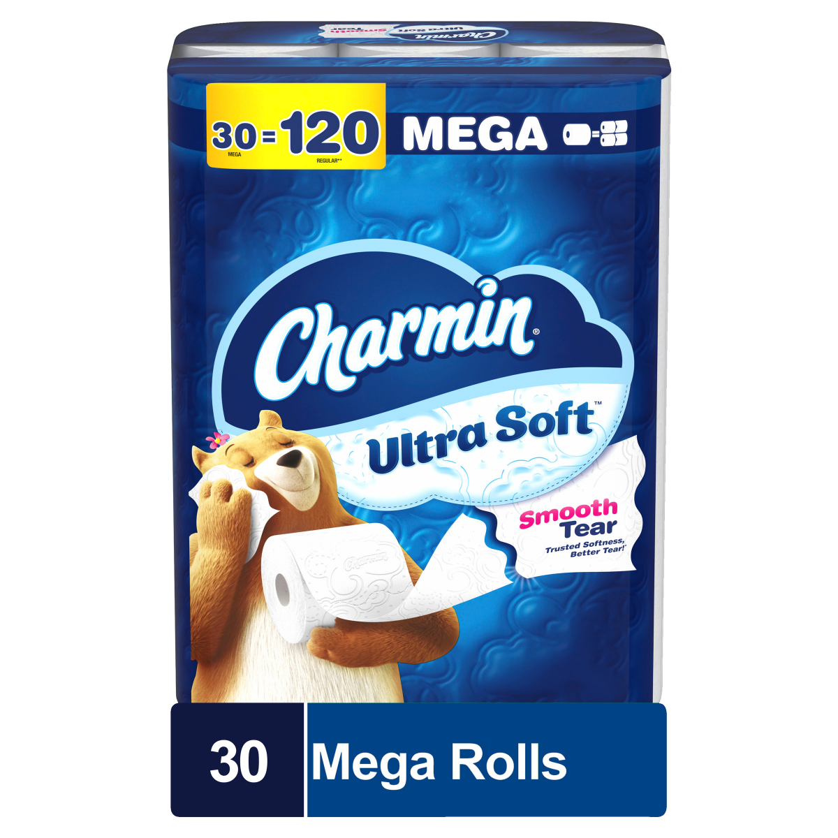 slide 1 of 8, Charmin Ultra Soft Toilet Paper 30 Mega Rolls, 224 Sheets Per Roll, 30 ct