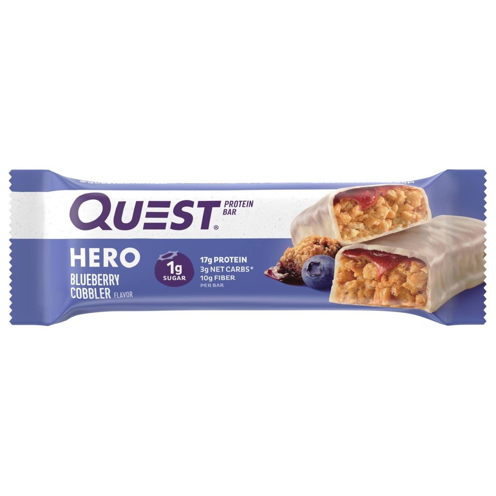Quest Hero Protein Bar Blueberry Cobbler 4 ct Shipt