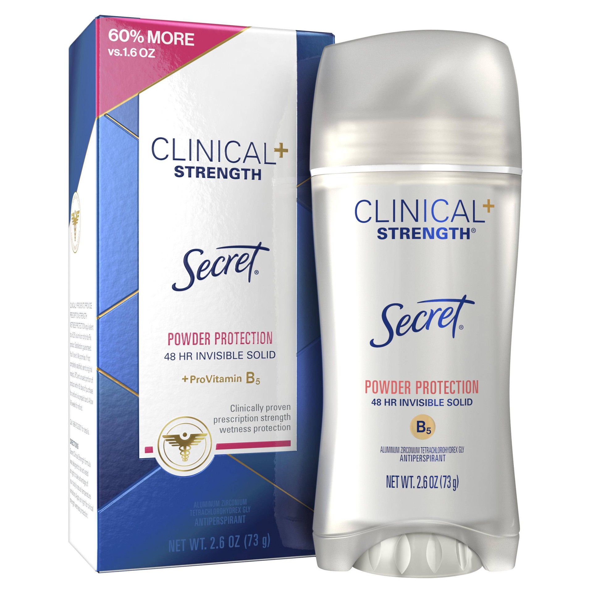 slide 1 of 23, Secret Clinical Strength Invisible Solid Antiperspirant and Deodorant for Women - Protecting Powder - 2.6oz, 2.6 oz