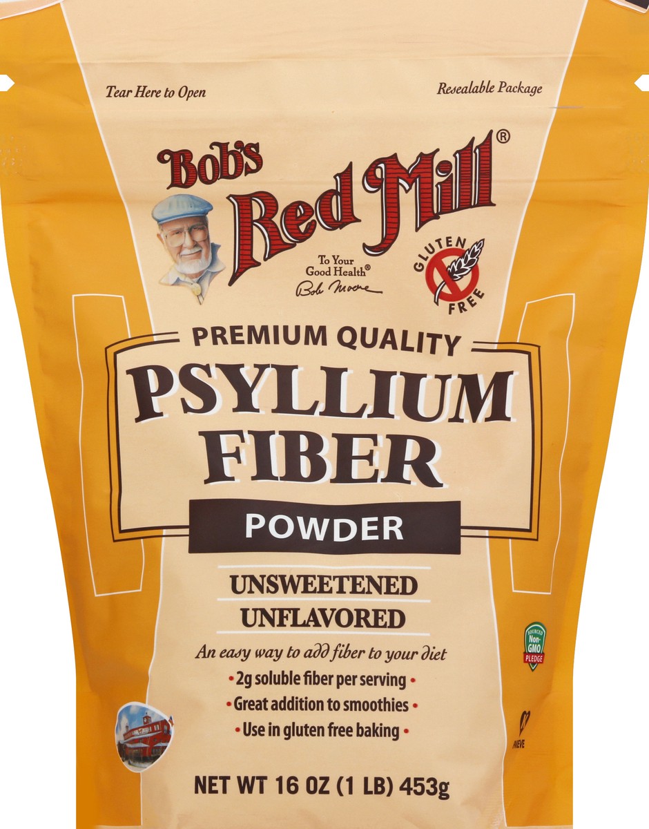 slide 2 of 6, Bob's Red Mill Psyllium Fiber Powder Unsweetened Unflavored - 16 Oz, 16 oz