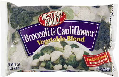 slide 1 of 1, Western Family Broccoli With Cauliflower, 16 oz