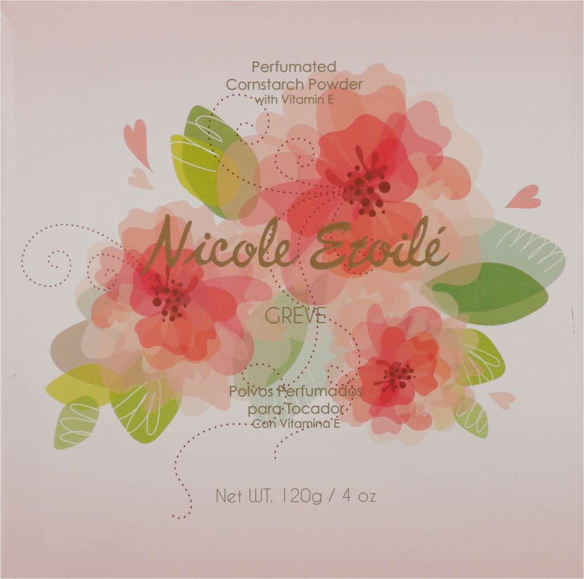 slide 3 of 12, Nicole Etoile Greve Perfumated Cornstarch Powder with Vitamin E 4 oz, 4 oz