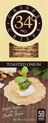 34 Degrees Crisps Toasted Onion 4.5 Oz