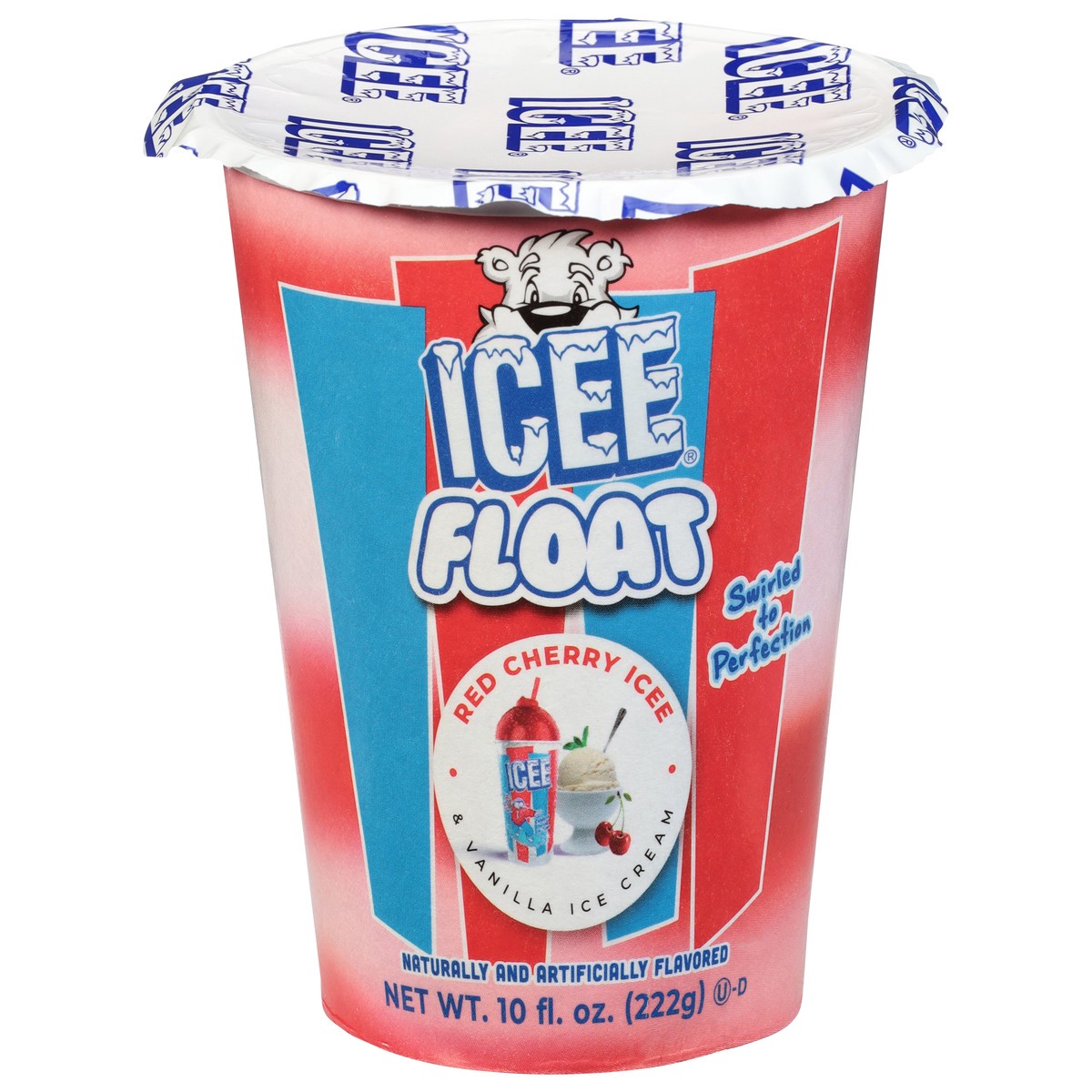 slide 1 of 1, ICEE Float Red Cherry ICEE & Vanilla Ice Cream 10 fl oz, 10 fl oz