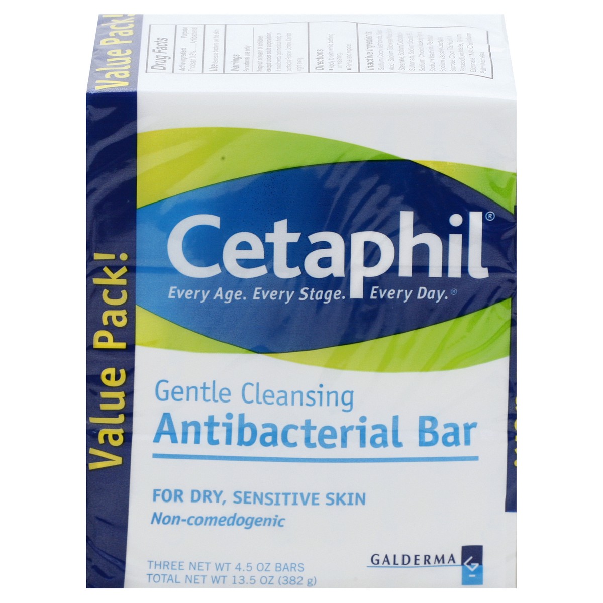 slide 6 of 10, Cetaphil Antibacterial Bar 3 ea, 3 ct