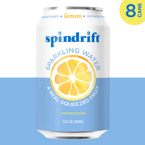 slide 5 of 16, Spindrift Lemon Sparkling Water - 8 ct; 12 fl oz, 8 ct; 12 fl oz