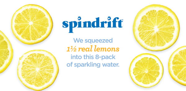 slide 4 of 16, Spindrift Lemon Sparkling Water - 8 ct; 12 fl oz, 8 ct; 12 fl oz