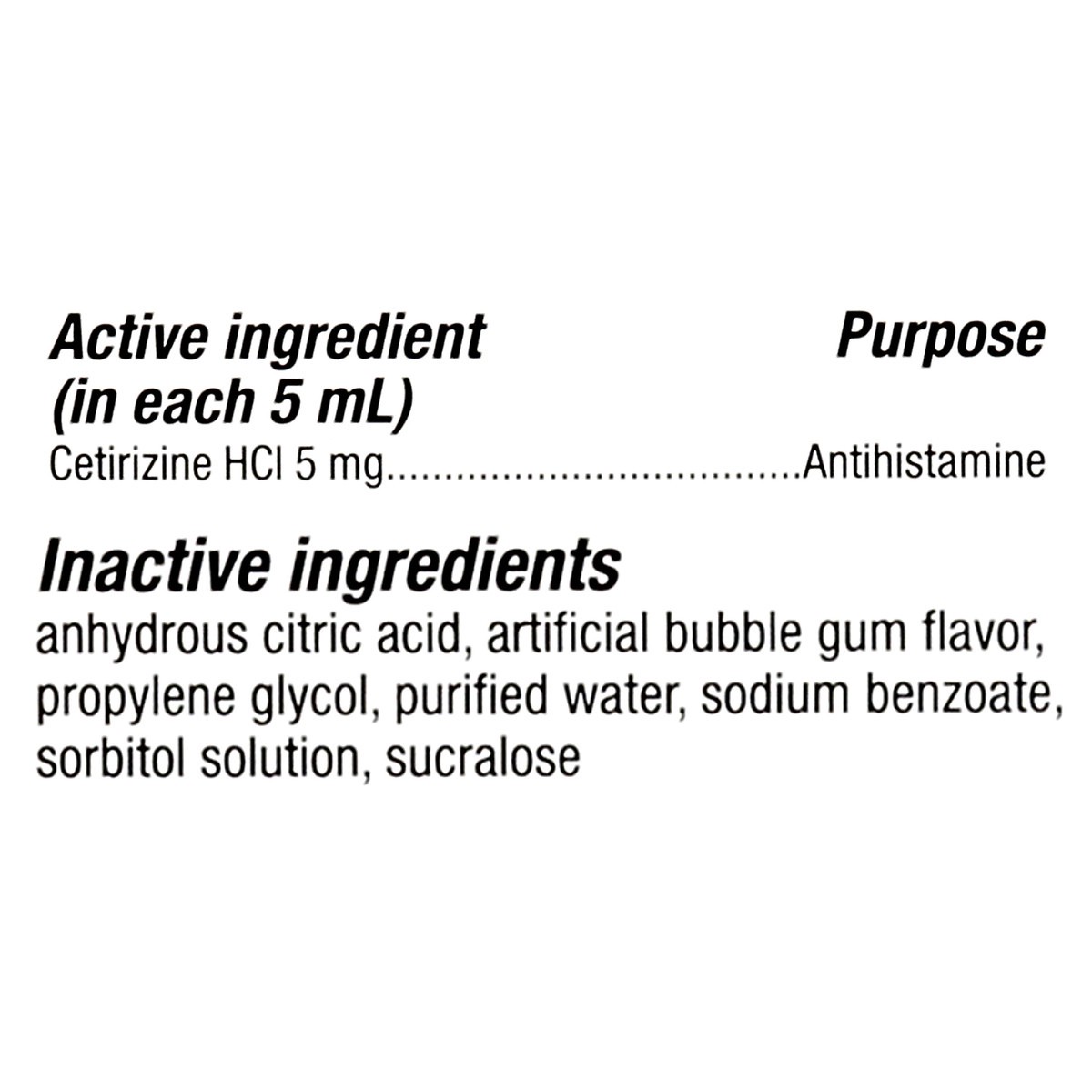 slide 8 of 12, CVS Health Children's 24Hr Allergy Relief Cetirizine Hcl Oral Antihistamine, Bubblegum, 4 Oz, 1 ct