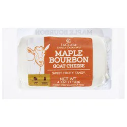 LaClare Family Creamery Maple Bourbon Goat Cheese 4 oz