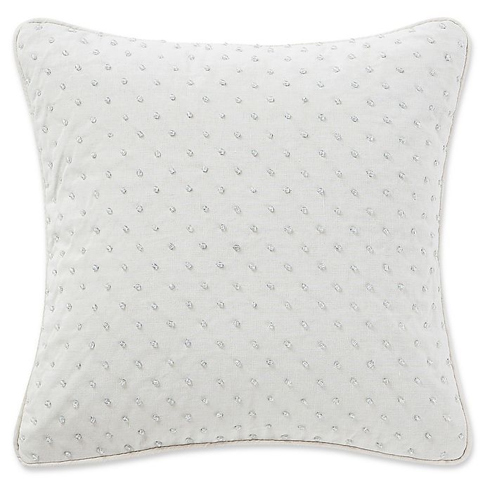 slide 1 of 2, Waterford Florence Square Throw Pillow - Chambray, 1 ct