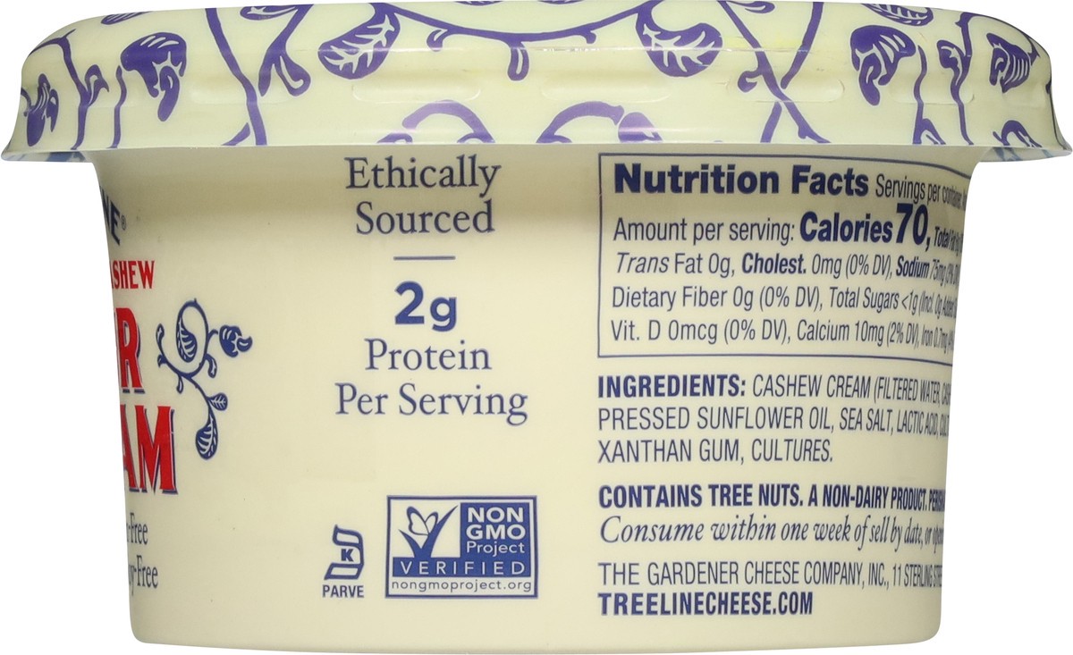 slide 3 of 14, Treeline Non-Dairy Cashew Sour Cream 7.5 oz, 7.5 oz