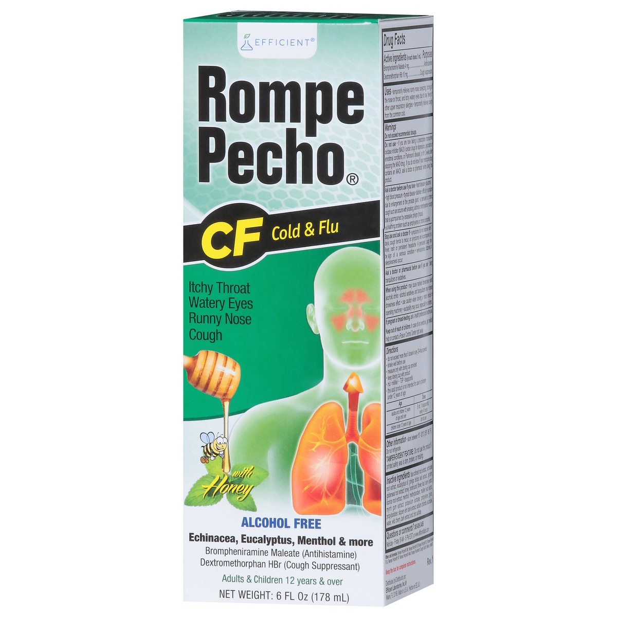 slide 12 of 14, Rompe Pecho Cold & Flu with Honey 6 fl oz, 6 fl oz