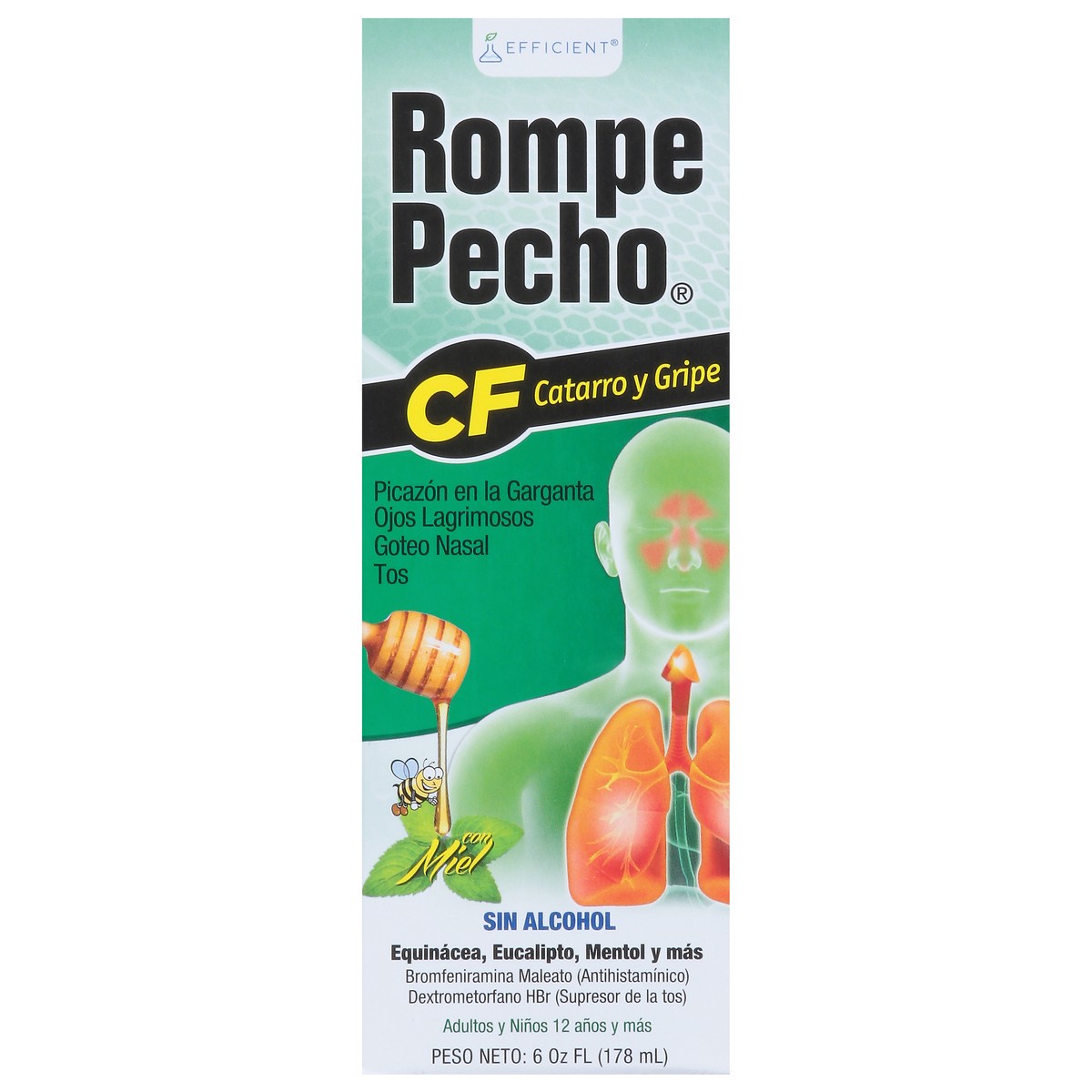 slide 10 of 14, Rompe Pecho Cold & Flu with Honey 6 fl oz, 6 fl oz