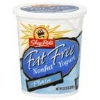 slide 1 of 1, ShopRite Plain Fat Free Yogurt, 32 oz