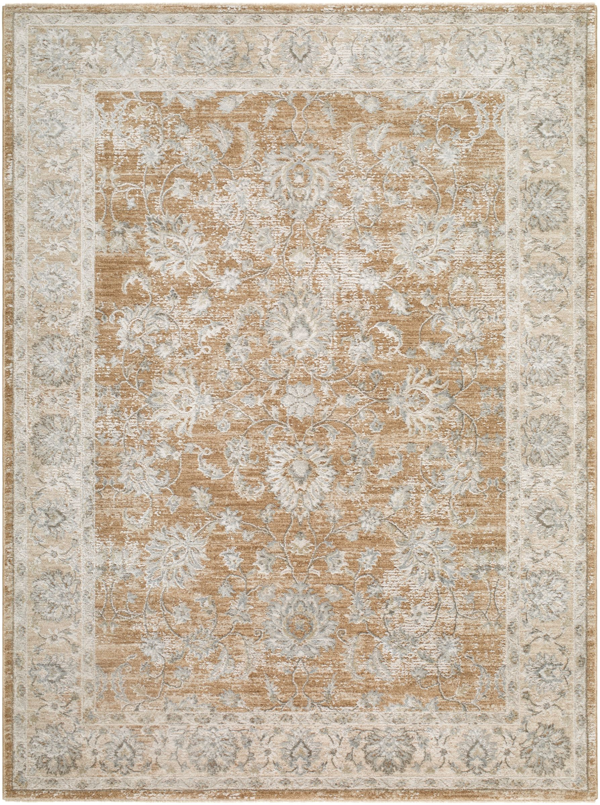 slide 1 of 7, Plateau Light Brown 63" x 84" Area Rug, 84 in