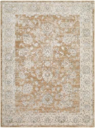 Plateau Light Brown 63" x 84" Area Rug
