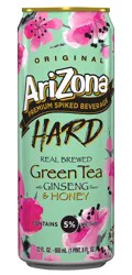 AriZona Hard Green Tea with Ginseng Flavor & Honey 22 fl oz